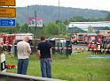Schwerer Unfall mit Reisebus Lohmar Donrather Dreieck P295
